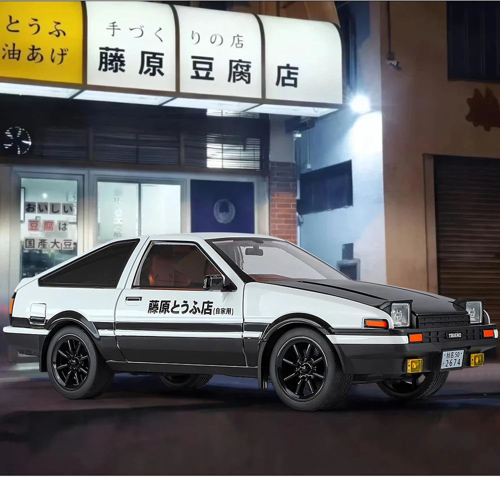 1:18 Initial D AE86 Alloy Car Model with Sound and Light