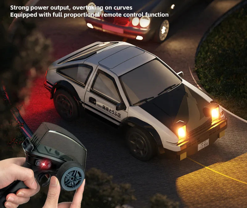 AE86 Mini Desktop Remote Control Drift Car 1:64 Scale