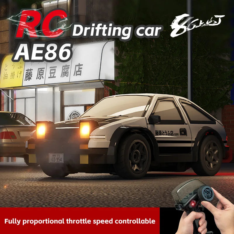 AE86 Mini Desktop Remote Control Drift Car 1:64 Scale