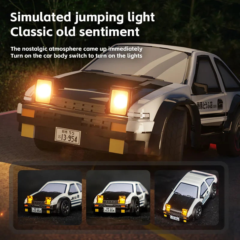 AE86 Mini Desktop Remote Control Drift Car 1:64 Scale
