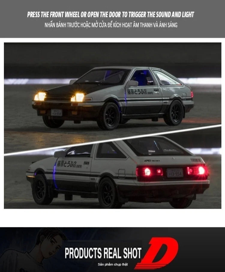 1/32 INITIAL D AE86 Alloy Car Model