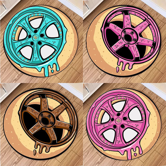 Donut JDM Wheel Rug/ Mat