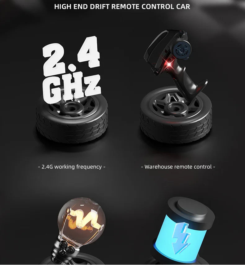 AE86 Mini Desktop Remote Control Drift Car 1:64 Scale