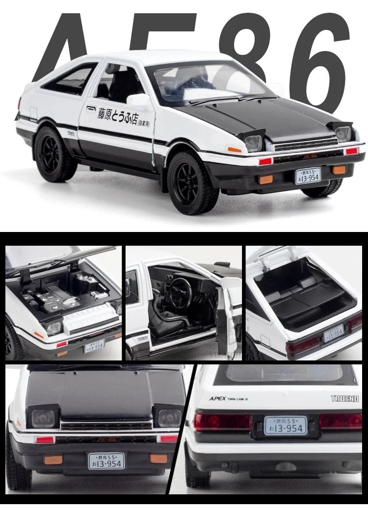 1/32 INITIAL D AE86 Alloy Car Model