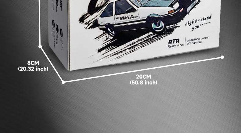 AE86 Mini Desktop Remote Control Drift Car 1:64 Scale