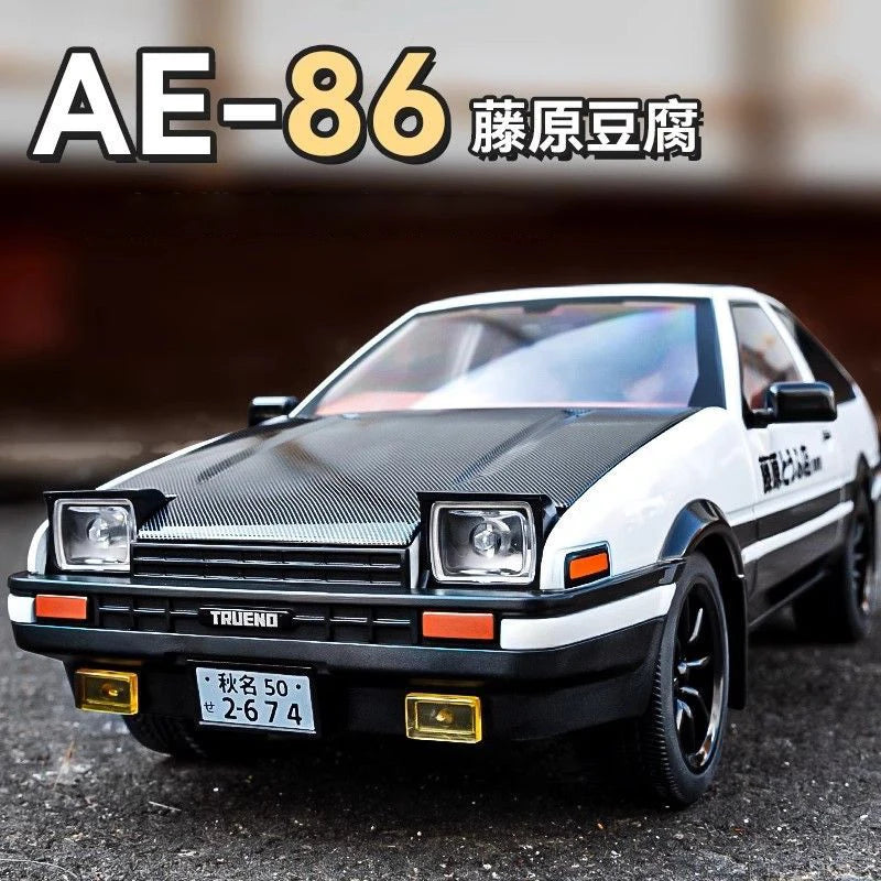 1:18 Initial D AE86 Alloy Car Model with Sound and Light