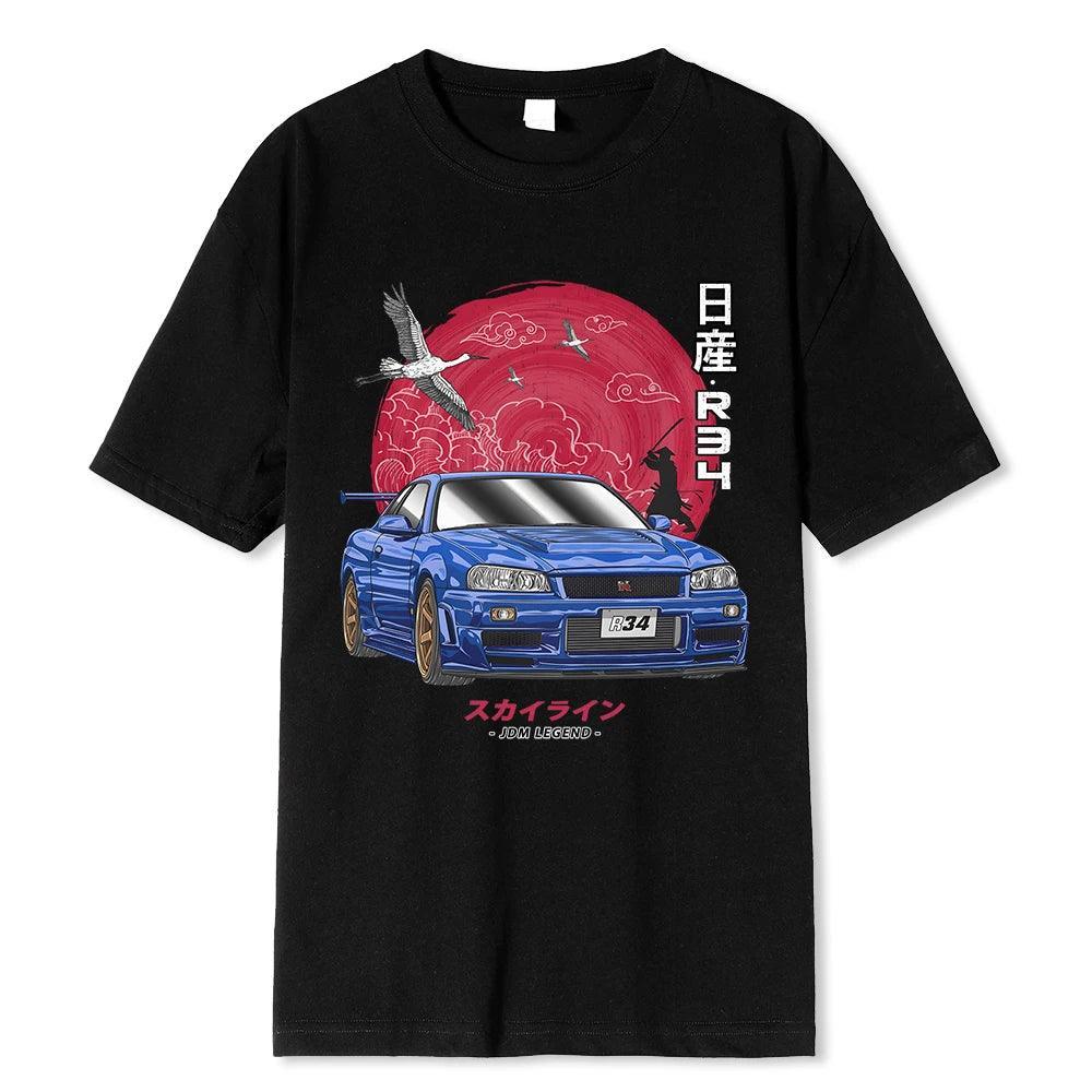 Nissan Skyline R34 GTR T Shirt - JDM Global Warehouse