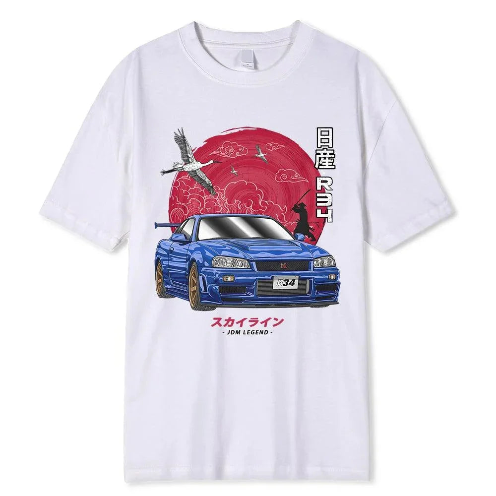 Nissan Skyline R34 GTR T Shirt - JDM Global Warehouse