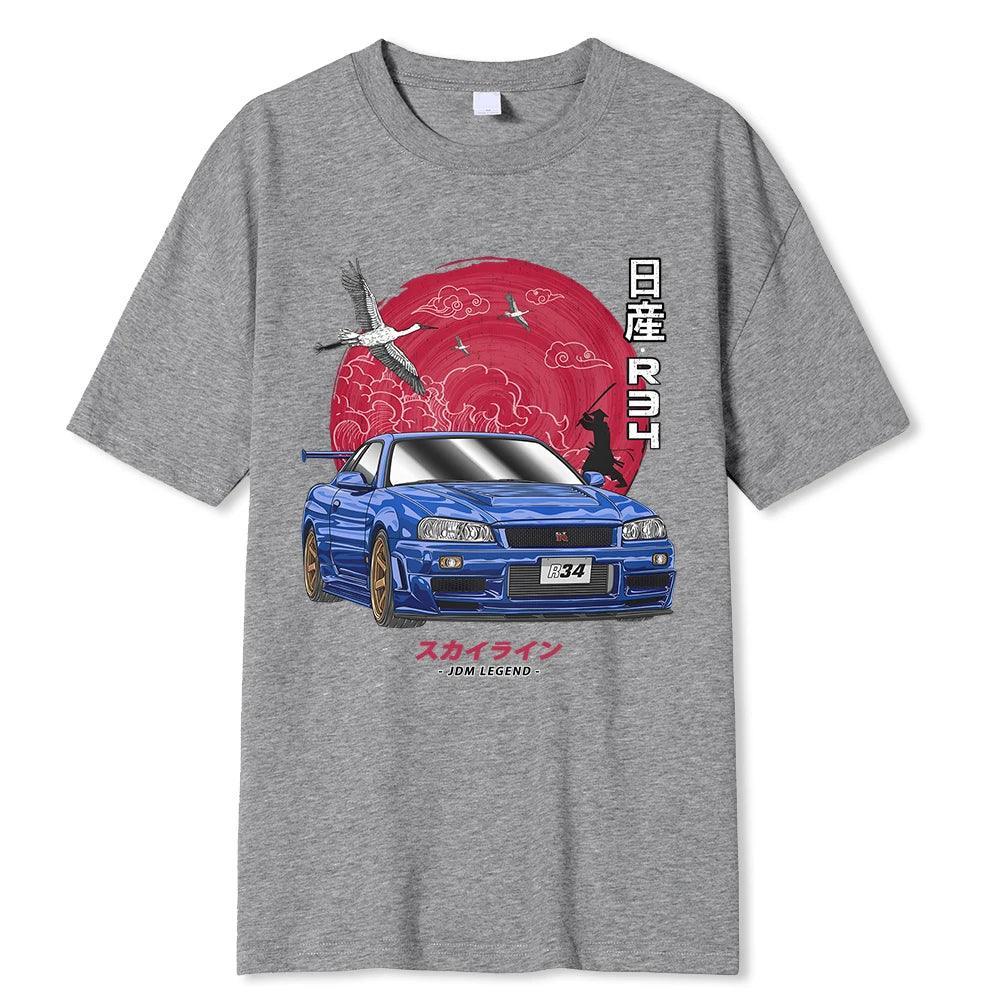 Nissan Skyline R34 GTR T Shirt - JDM Global Warehouse