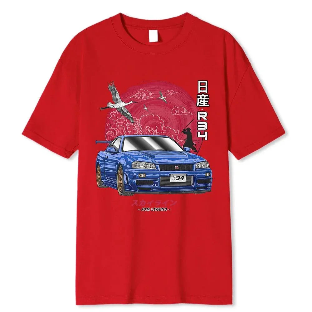 Nissan Skyline R34 GTR T Shirt - JDM Global Warehouse