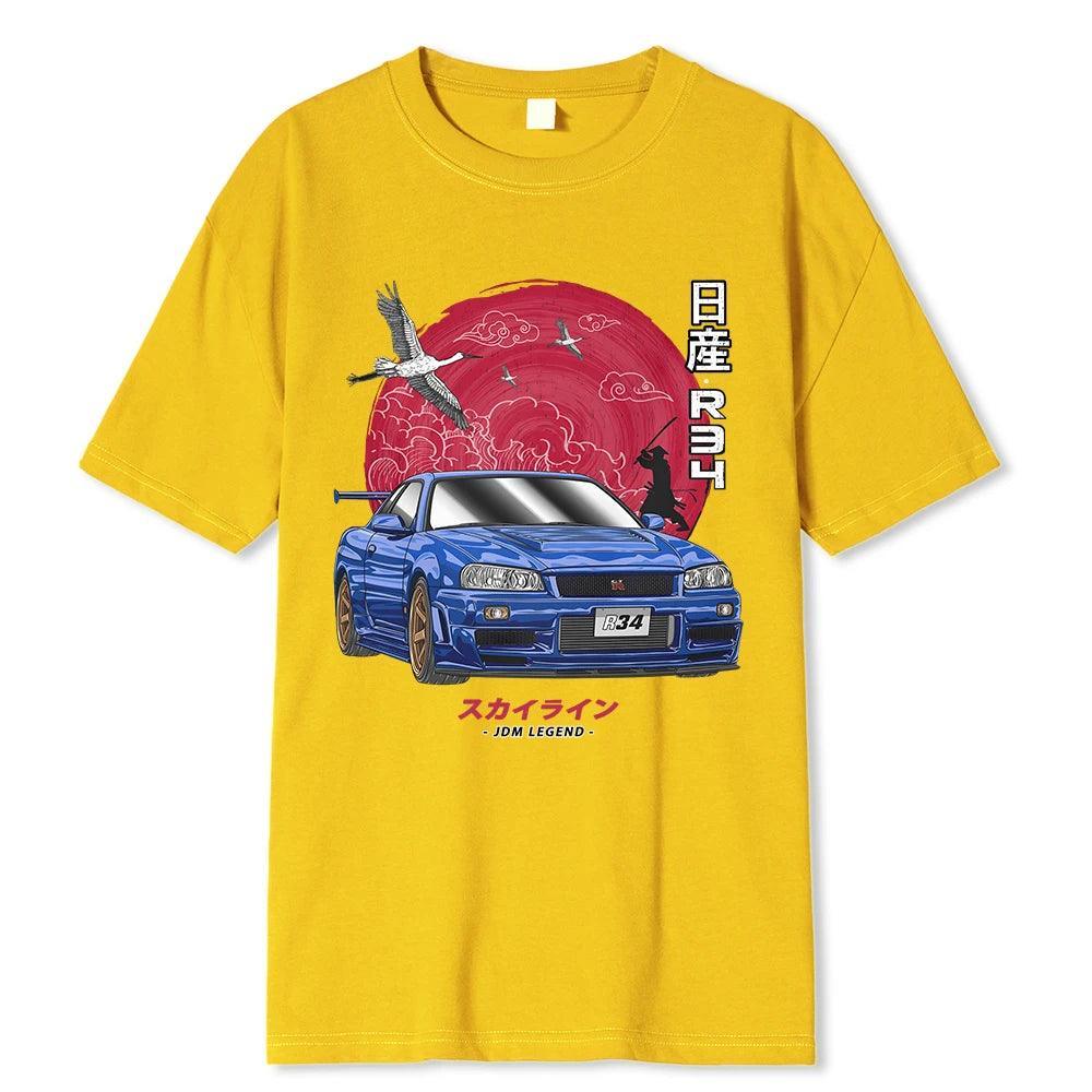 Nissan Skyline R34 GTR T Shirt - JDM Global Warehouse