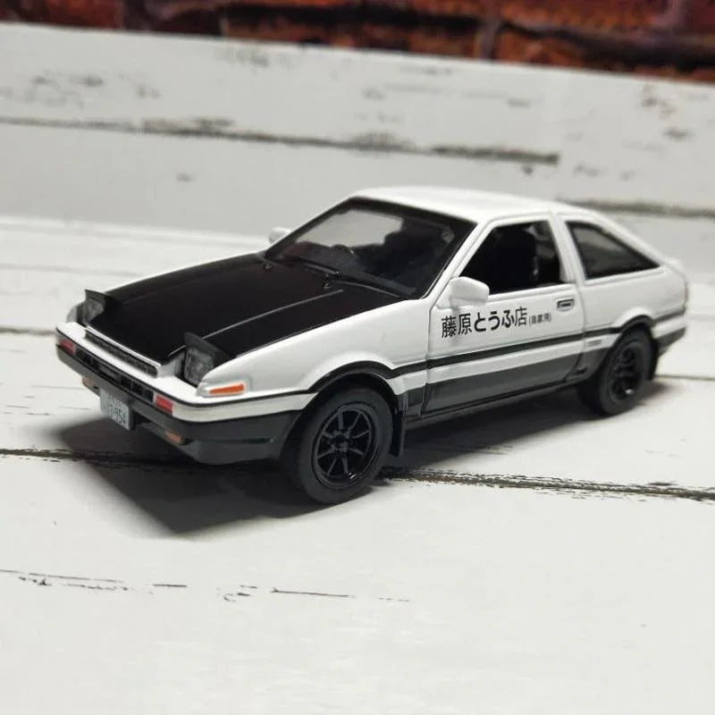 1:28 Toyota AE86 diecast pull back car with working lights! - JDM Global Warehouse