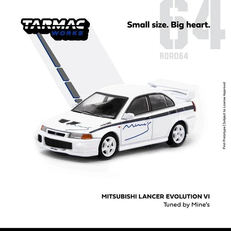 TomyTEC-1/64 Mitsubishi Lancer GSR Evo IV Bianco Modellino di Montaggio, Multicolore, m, 327349 TomyTEC-1/64 Mitsubishi Lancer GSR Evo IV Bianco Modellino di Montaggio, Multicolore, m, 327349