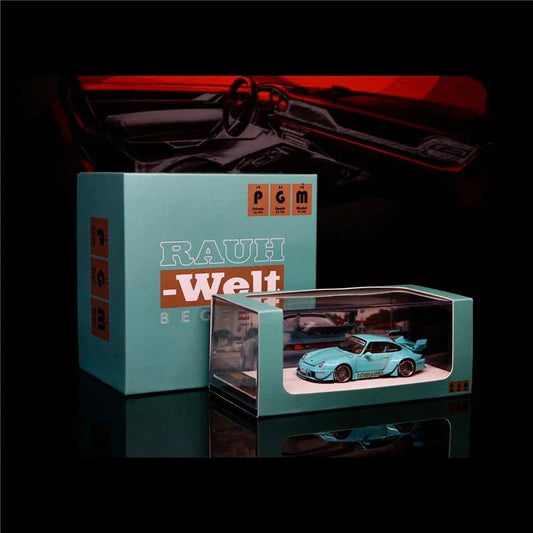 1:64 RWB Porsche 911 RAUH-Welt BEGRIFF 993 Tiffany Diecast Model Car - JDM Global Warehouse