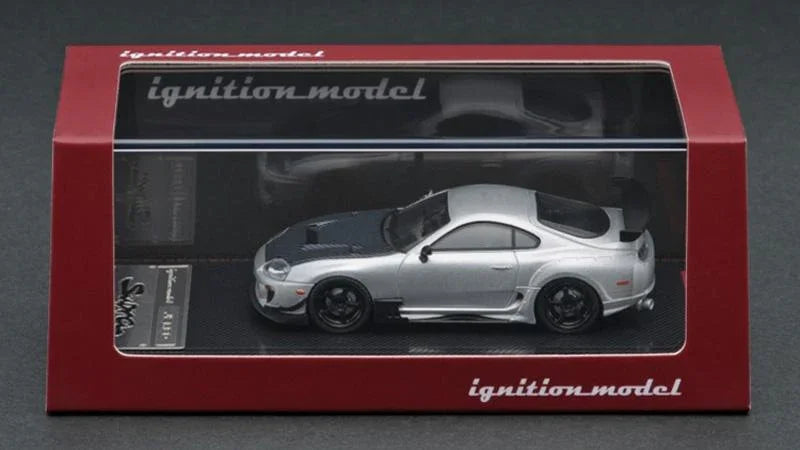 1:64 Toyota Supra (JZA80) RZ gold/silver Diecast Model Car - JDM Global Warehouse