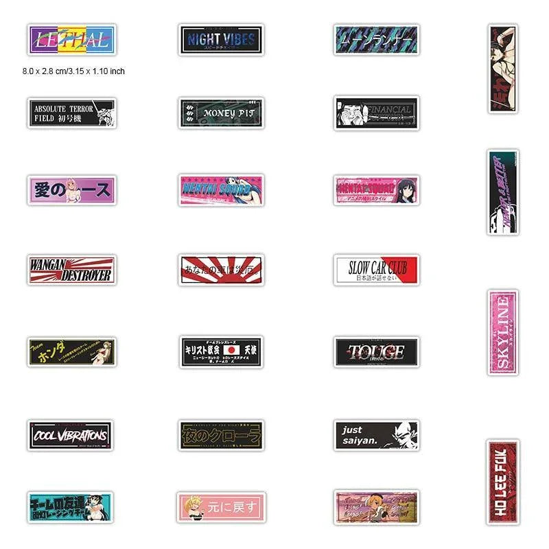 50 Piece JDM Sticker Pack - JDM Global Warehouse
