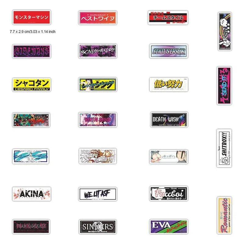 50 Piece JDM Sticker Pack - JDM Global Warehouse