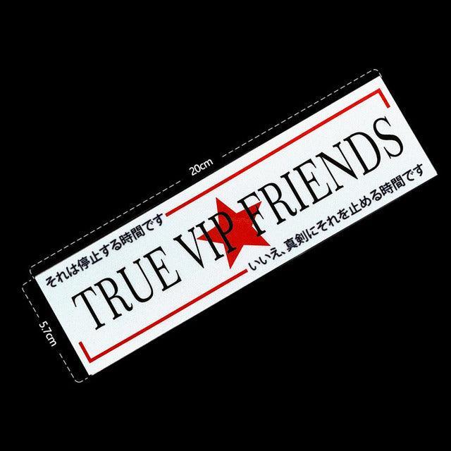 Reflective JDM VIP slap sticker 20cm long - JDM Global Warehouse