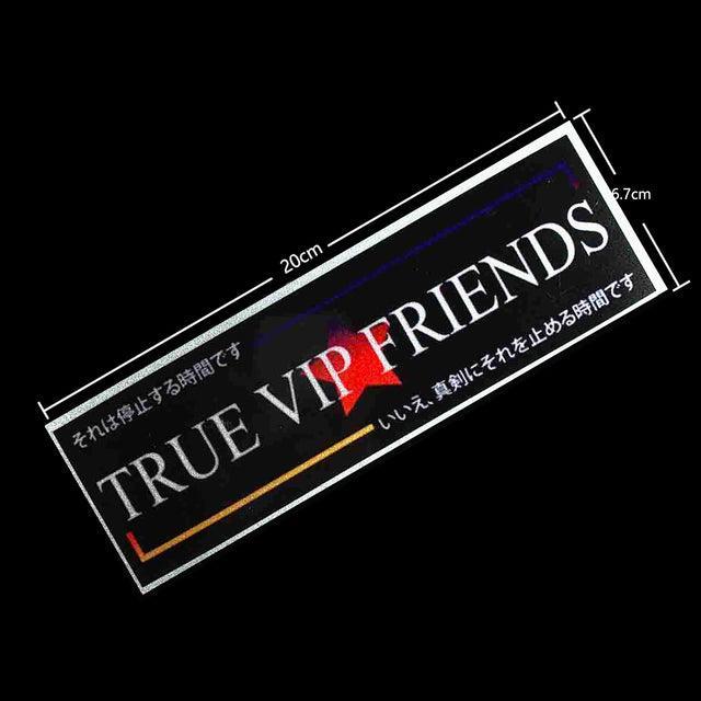 Reflective JDM VIP slap sticker 20cm long - JDM Global Warehouse