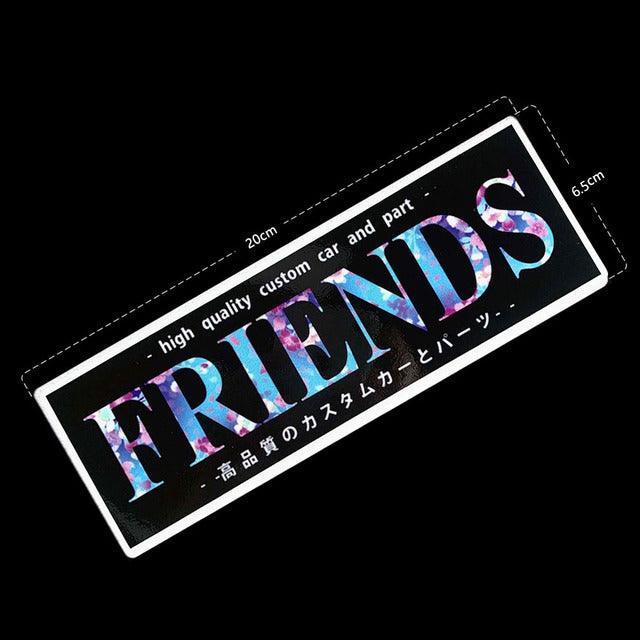 Reflective JDM VIP slap sticker 20cm long - JDM Global Warehouse