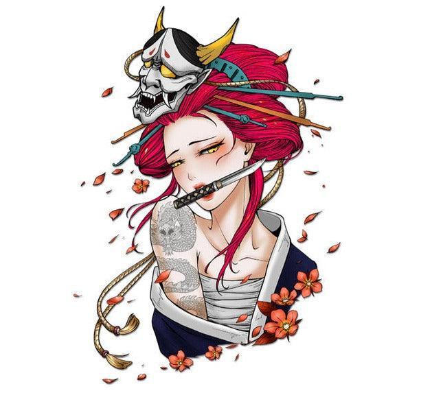 JDM Japanese Geisha Car Stickers - JDM Global Warehouse