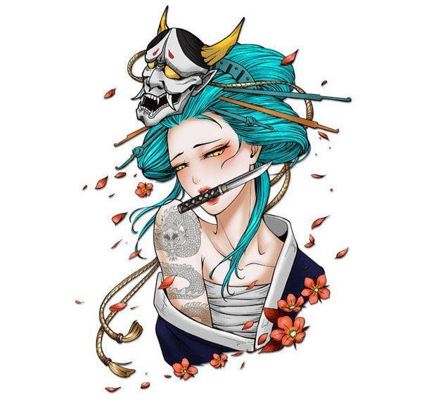 JDM Japanese Geisha Car Stickers - JDM Global Warehouse