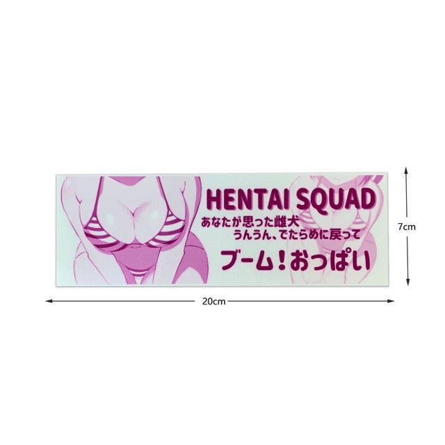Reflective JDM anime girl sticker - 20cm long - JDM Global Warehouse