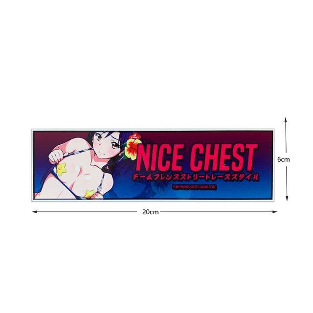 Reflective JDM anime girl sticker - 20cm long - JDM Global Warehouse