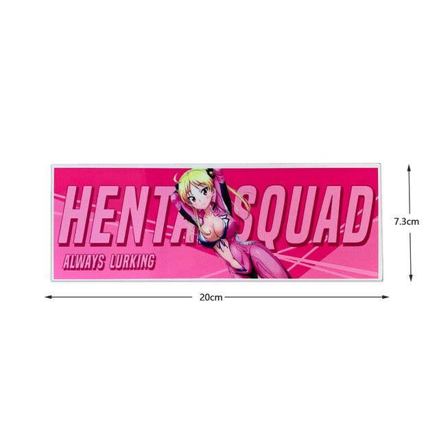 Reflective JDM anime girl sticker - 20cm long - JDM Global Warehouse