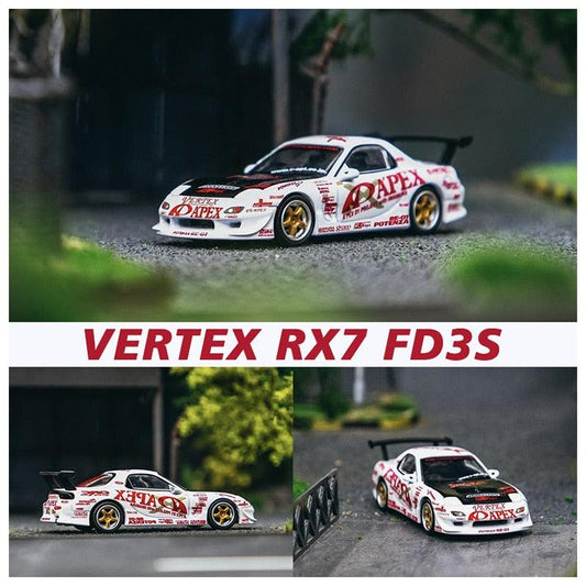 1:64 Vertex RX7 FD3S APEXi D1 model car - JDM Global Warehouse