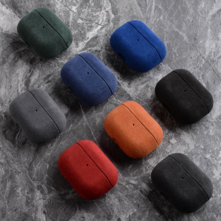 Alcantara case for AirPods Pro 1, Pro 2 - 10 colors - JDM Global Warehouse