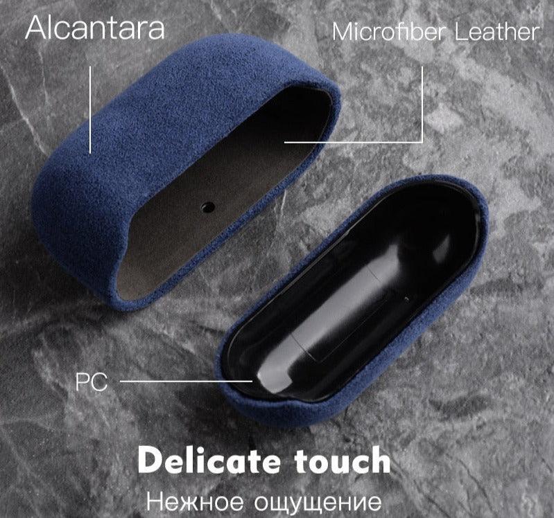 Alcantara case for AirPods Pro 1, Pro 2 - 10 colors - JDM Global Warehouse