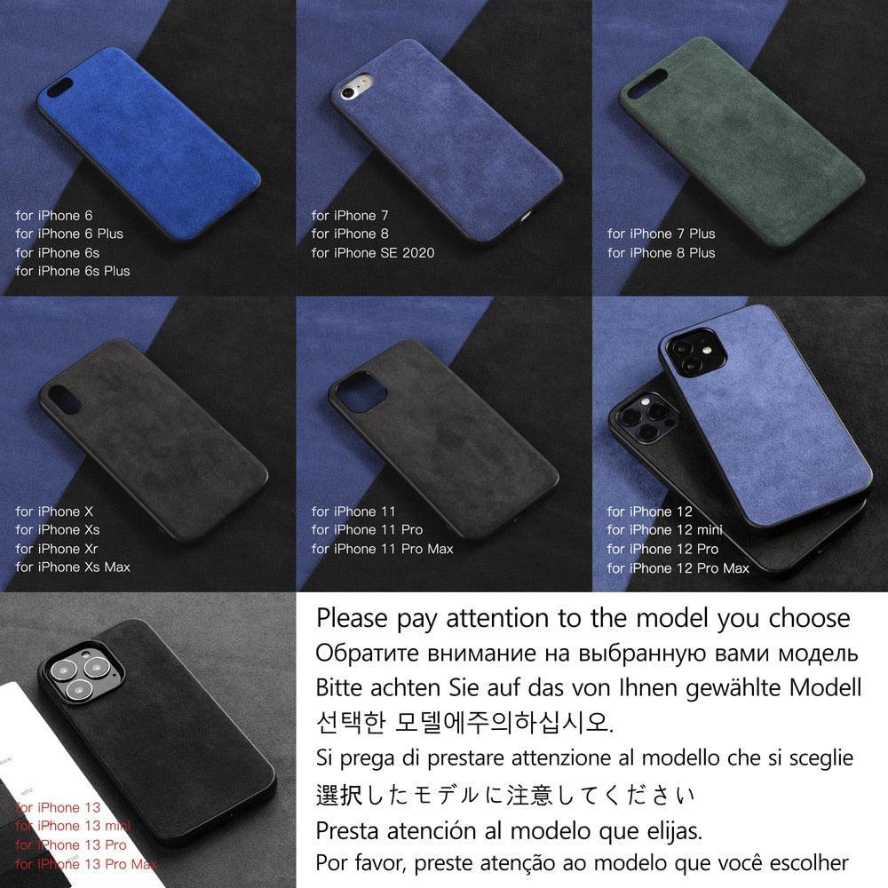 Alcantara Case for iPhone 7, 8, X - JDM Global Warehouse