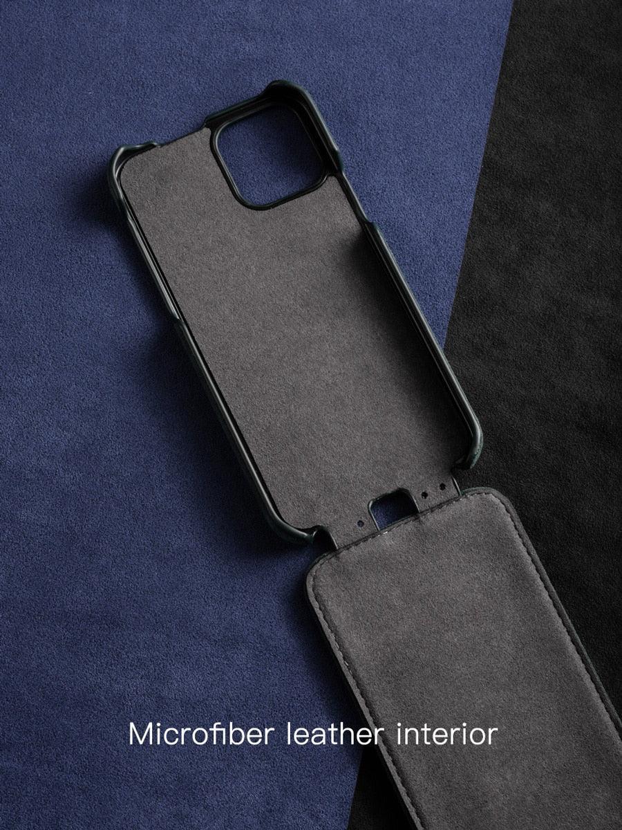 Alcantara flip cover case for iPhone 12 - JDM Global Warehouse