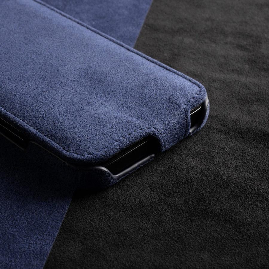 Alcantara flip cover case for iPhone 12 - JDM Global Warehouse