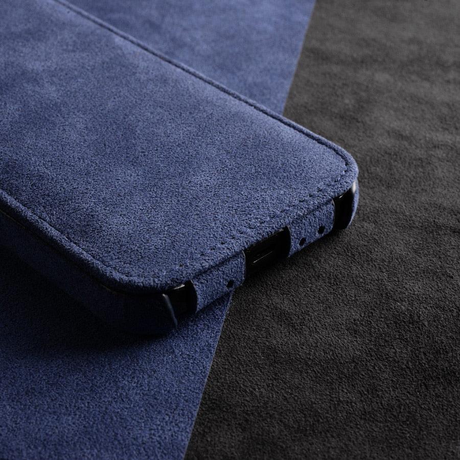 Alcantara flip cover case for iPhone 12 - JDM Global Warehouse