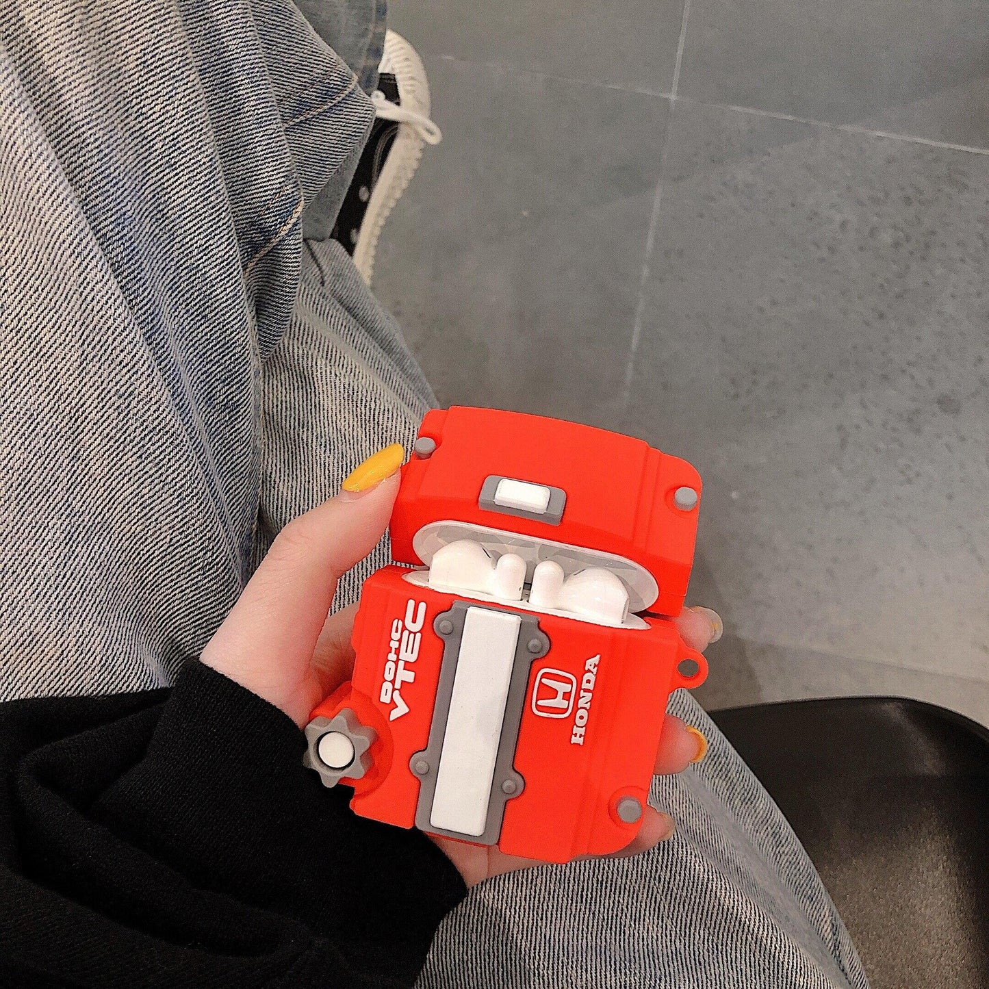Honda VTEC engine silicone case for Airpods Pro, 1 & 2, or 3 - JDM Global Warehouse