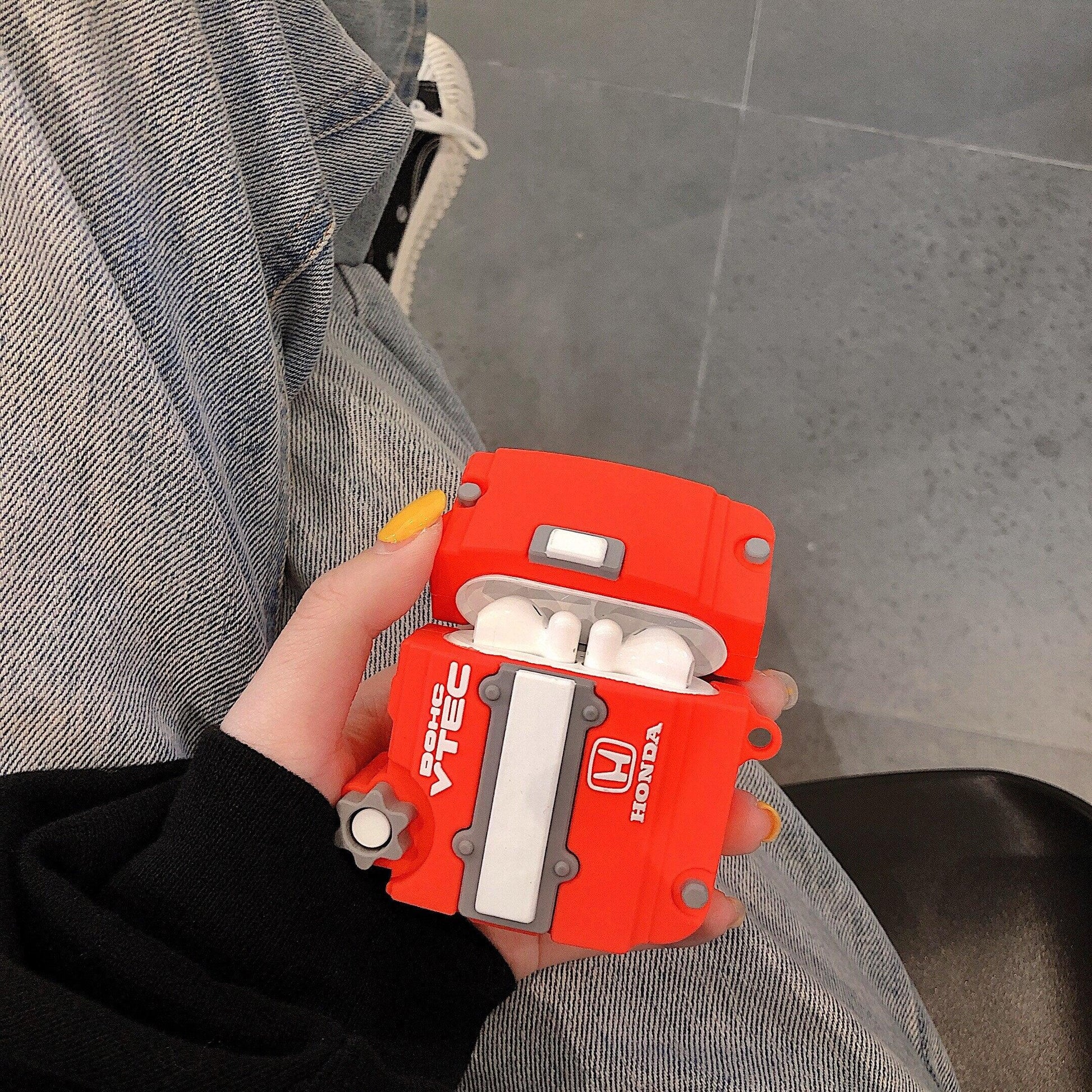 Honda VTEC engine silicone case for Airpods Pro, 1 & 2, or 3 - JDM Global Warehouse