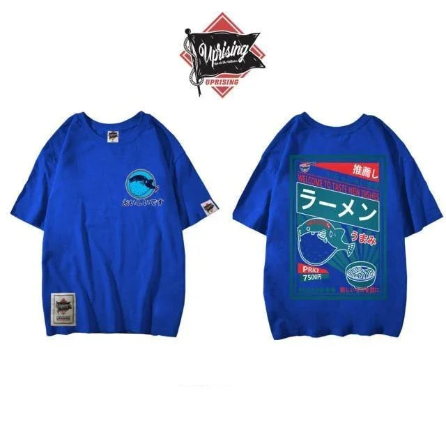 JDM Streetwear Puffer Fish Ramen T-Shirt - JDM Global Warehouse