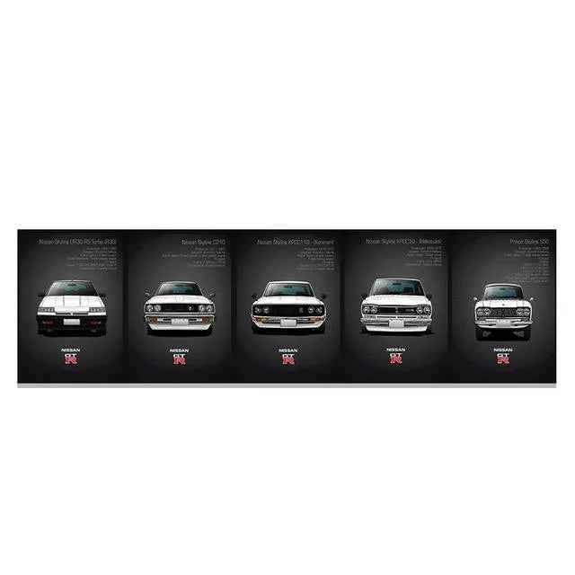 Nissan Skyline GTR Heritage wall art - JDM Global Warehouse