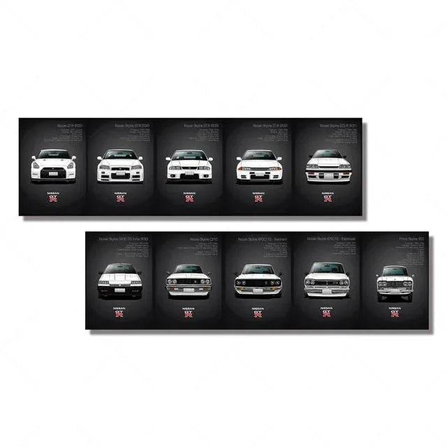 Nissan Skyline GTR Heritage wall art - JDM Global Warehouse