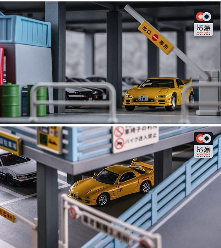 1:64 Japanese style double deck parking lot, the ultimate model car display! - JDM Global Warehouse