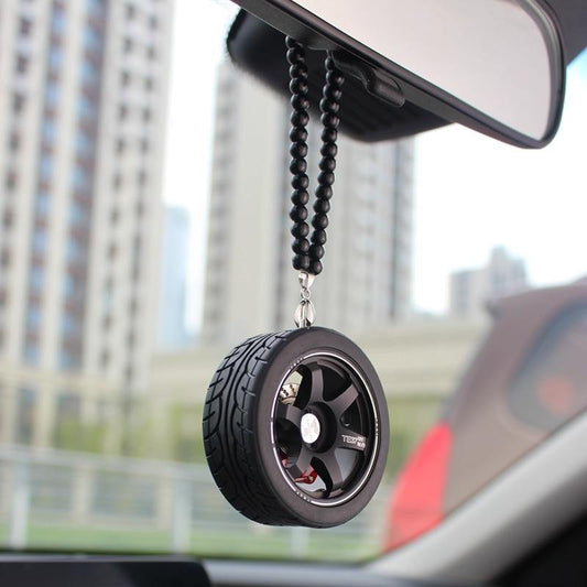 TE37 & JDM Wheel keychain / rearview mirror ornament - JDM Global Warehouse