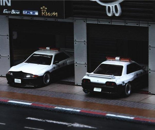 1:64 Nissan Skyline GT-R (R32) Pandem Police - JDM Global Warehouse