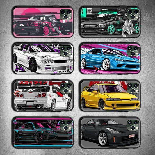 JDM illustrated cases for iPhone 7, 8, X, XR, XS, SE - 8 styles! - JDM Global Warehouse