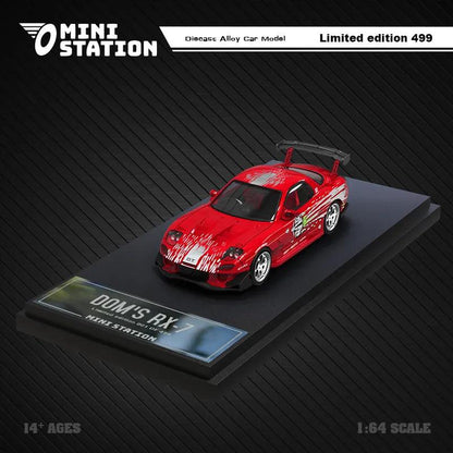 1:64 Dom's RX-7 Fast & Furious Diecast Model Car - JDM Global Warehouse