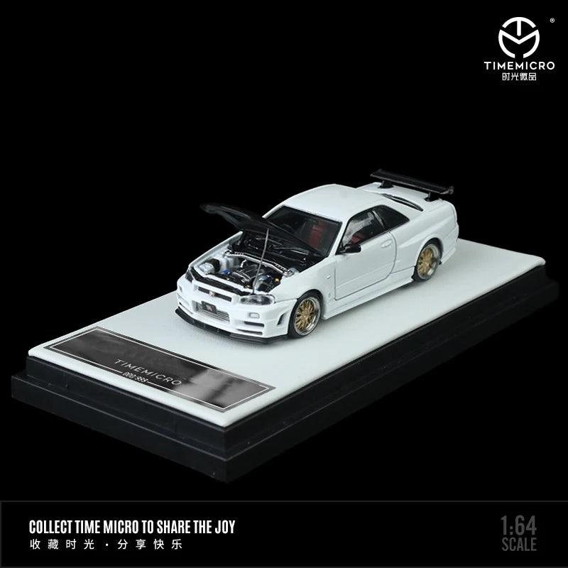 1:64 Nismo R34 GTR Z-Tune with open hood - Diecast Model Car - JDM Global Warehouse