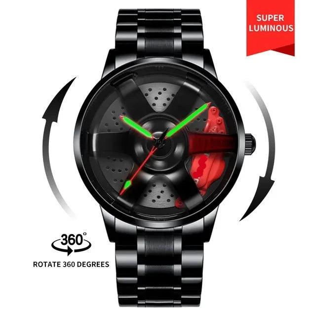 3D Spinning Dial JDM Wheel Watches - JDM Global Warehouse