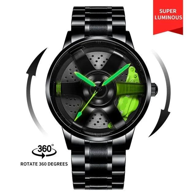 3D Spinning Dial JDM Wheel Watches - JDM Global Warehouse