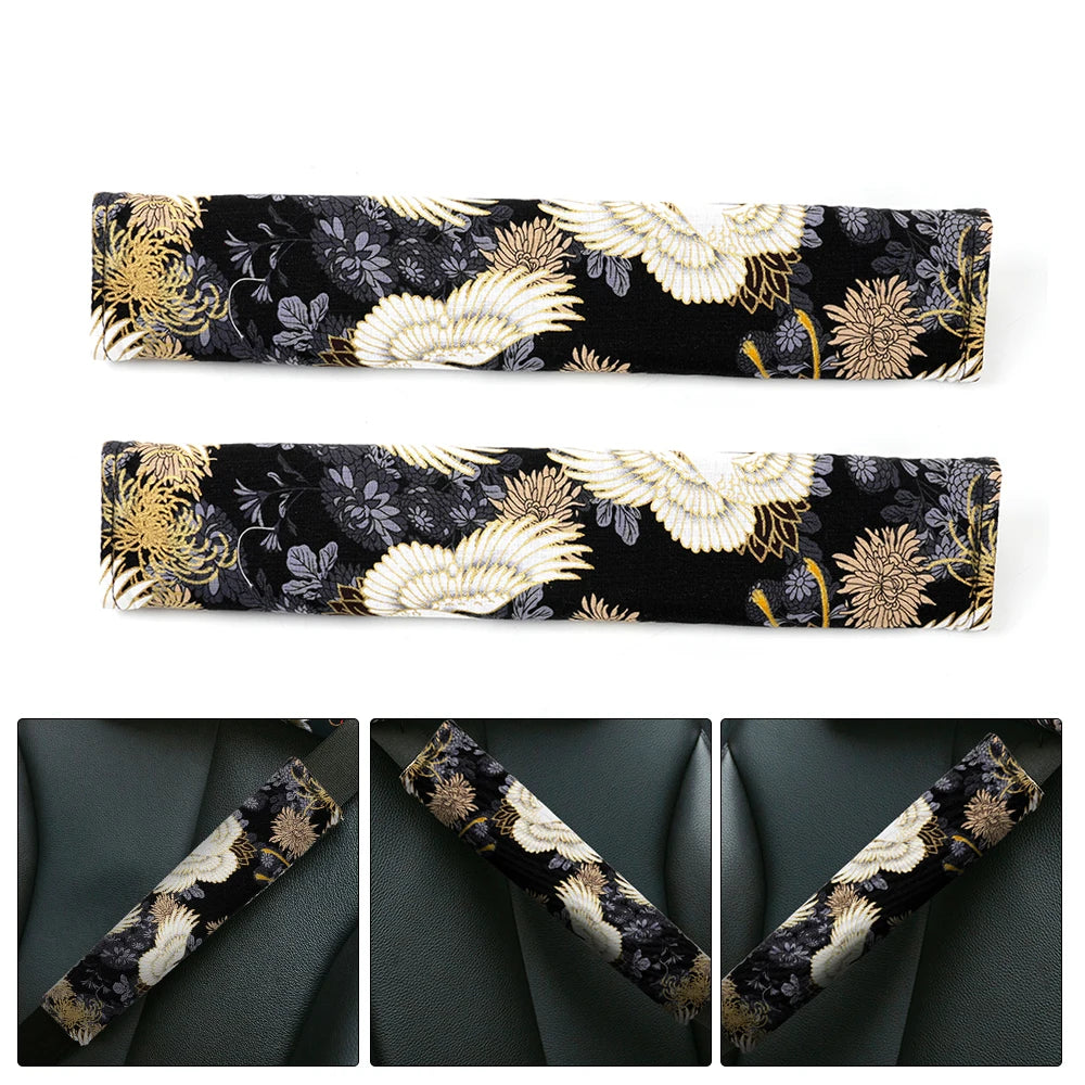 Universal 2PCS JDM Style Seat Belt Cover